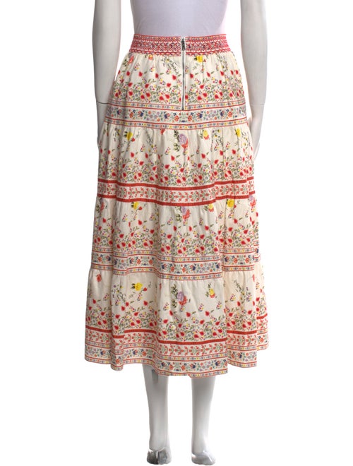 Alice + Olivia Floral Print Midi Length Skirt
