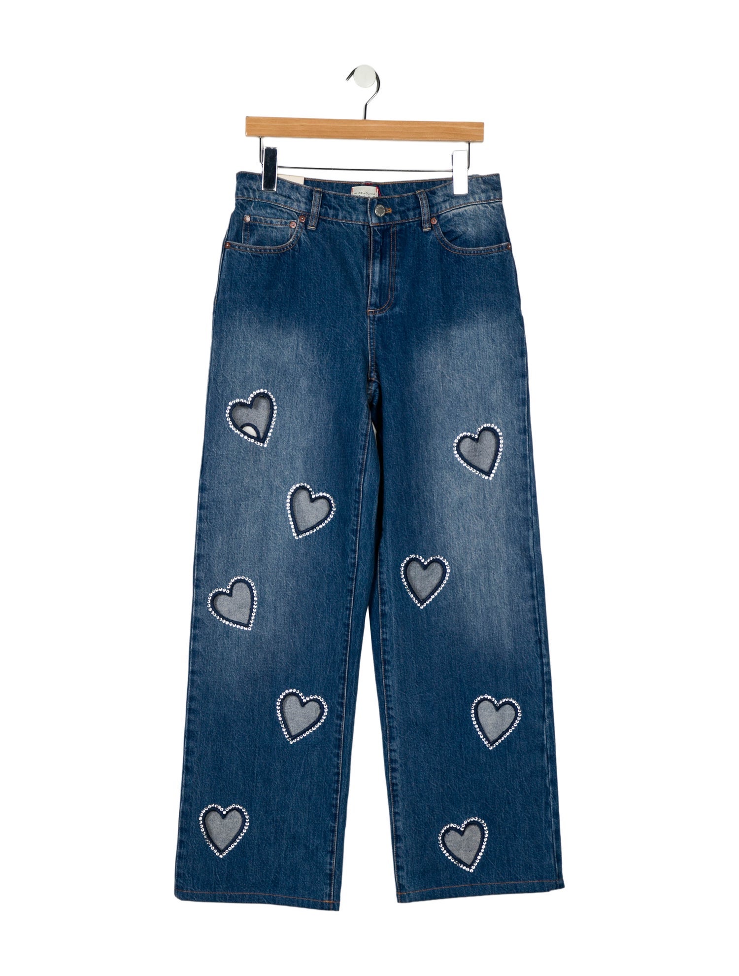 Alice + Olivia Mid-Rise Wide Leg Jeans w/ Tags