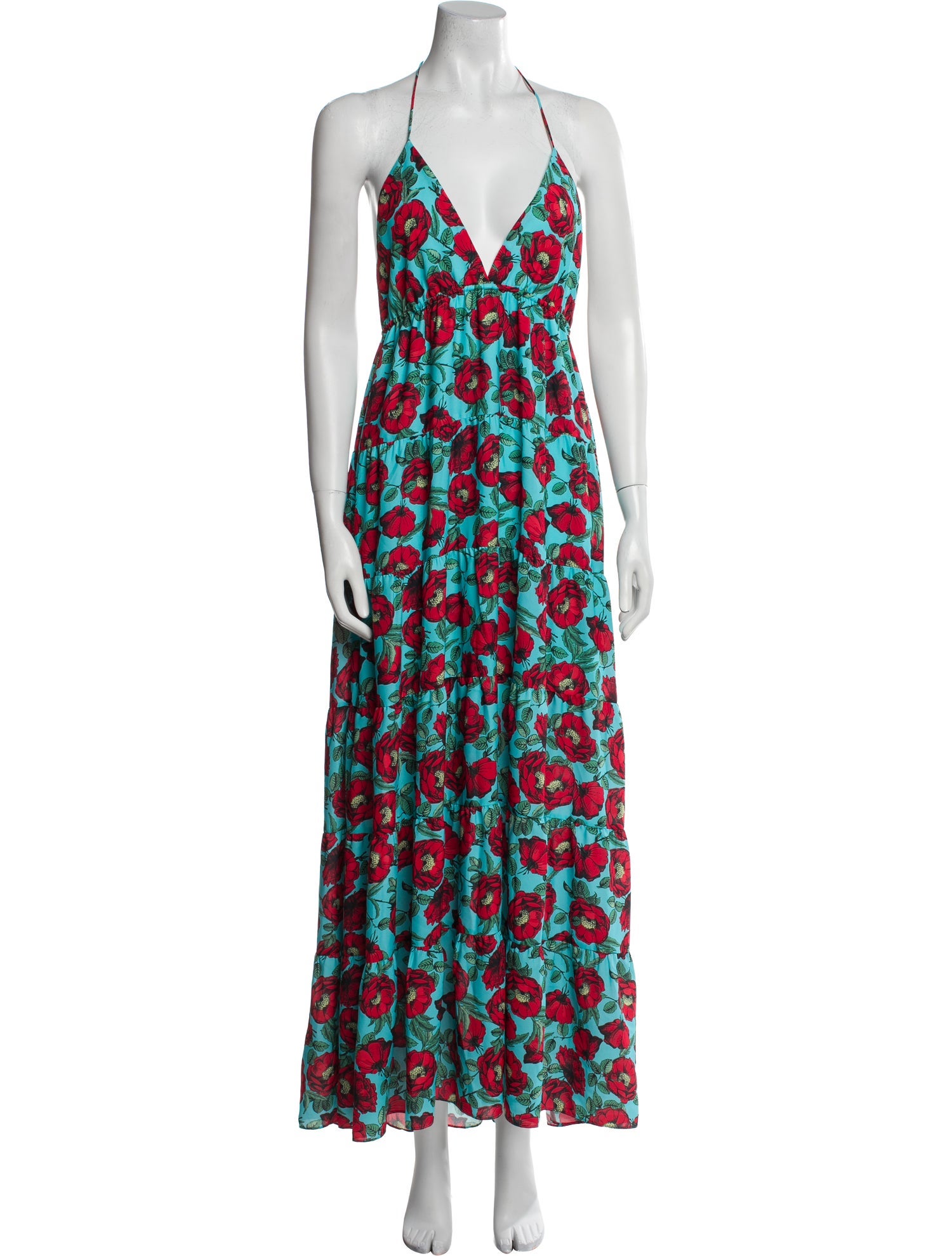 Alice + Olivia Floral Print Long Dress