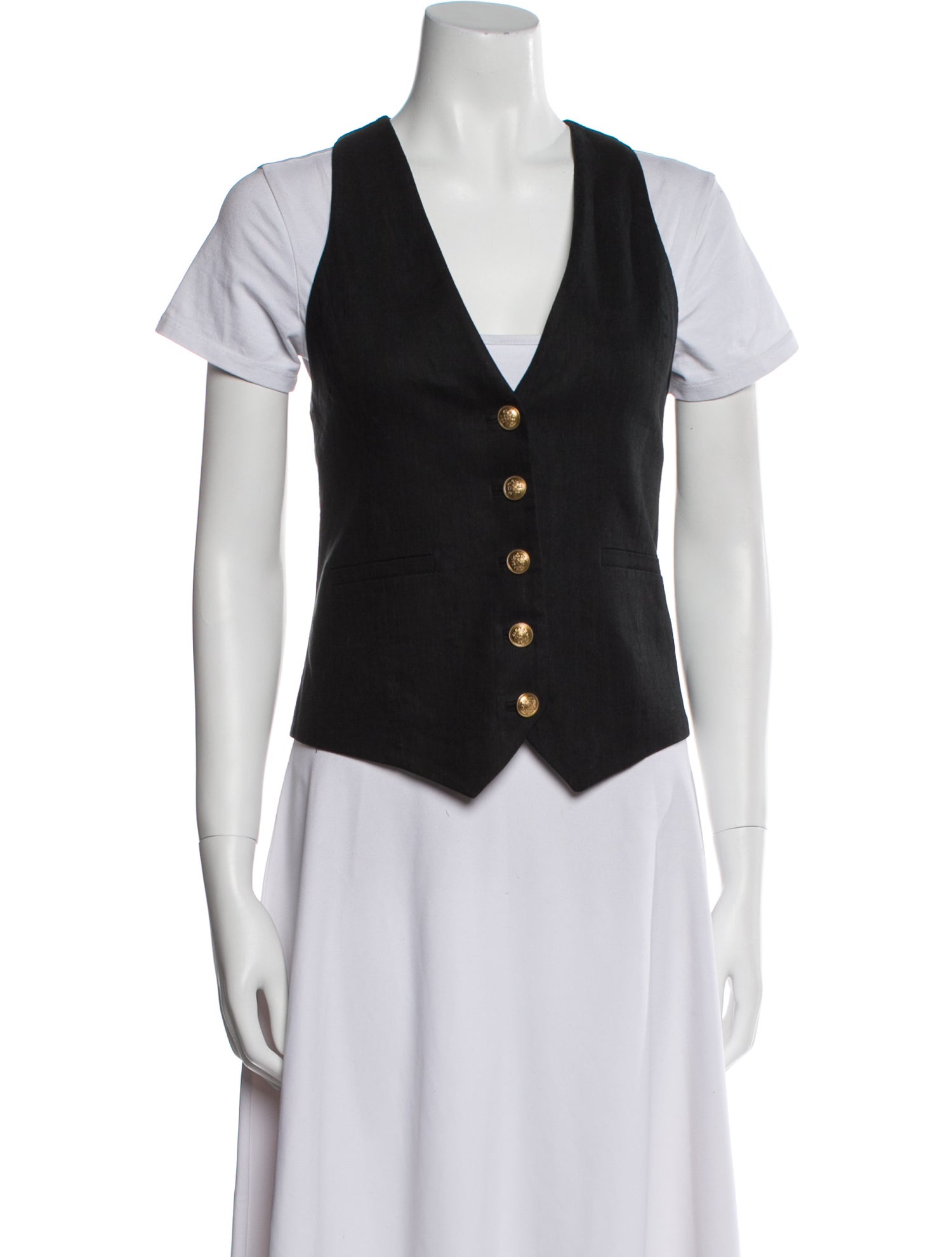 Alice + Olivia Linen Vest