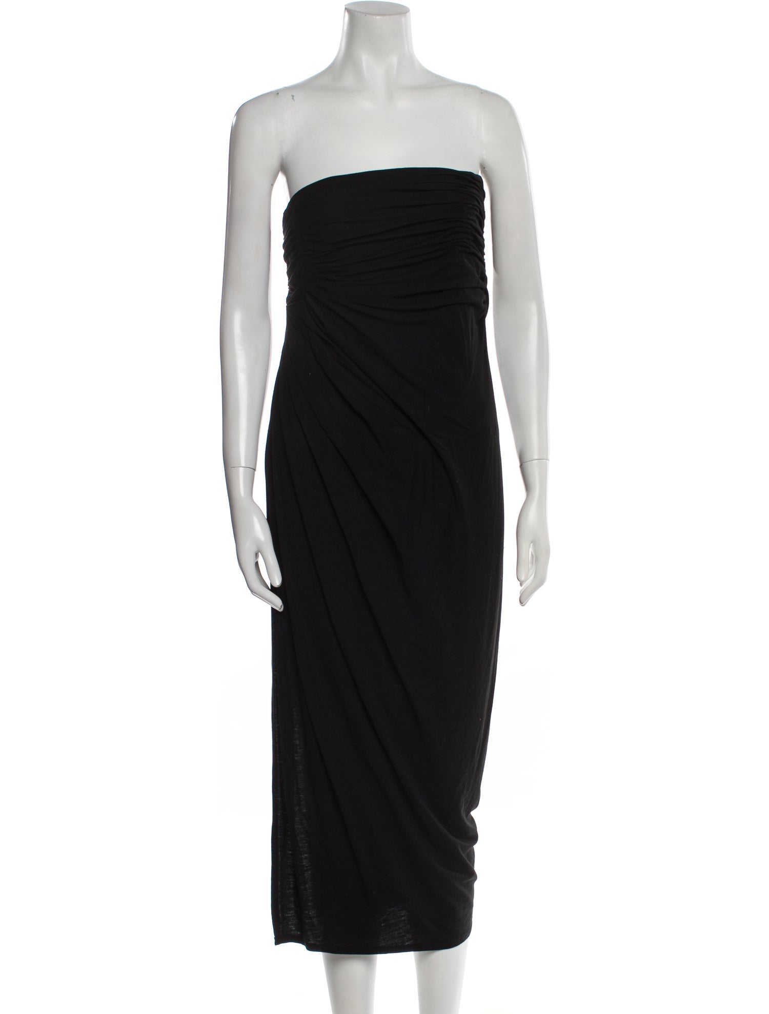 Alice + Olivia Strapless Midi Length Dress