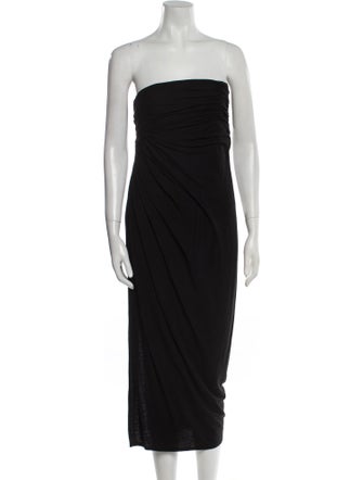 Alice + Olivia Strapless Midi Length Dress