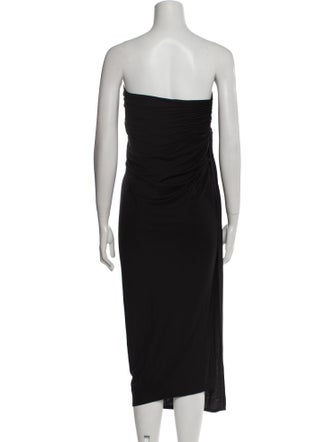 Alice + Olivia Strapless Midi Length Dress