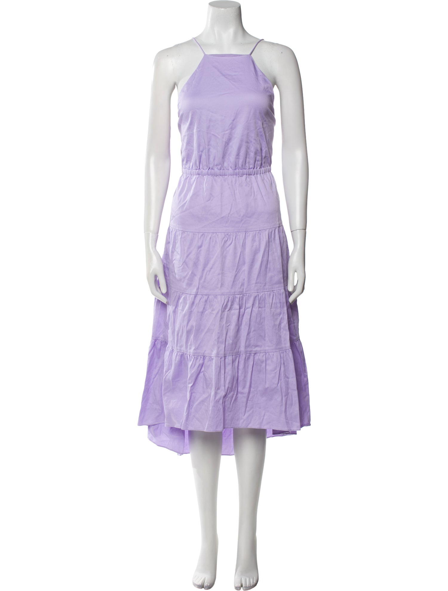 Alice + Olivia Square Neckline Midi Length Dress