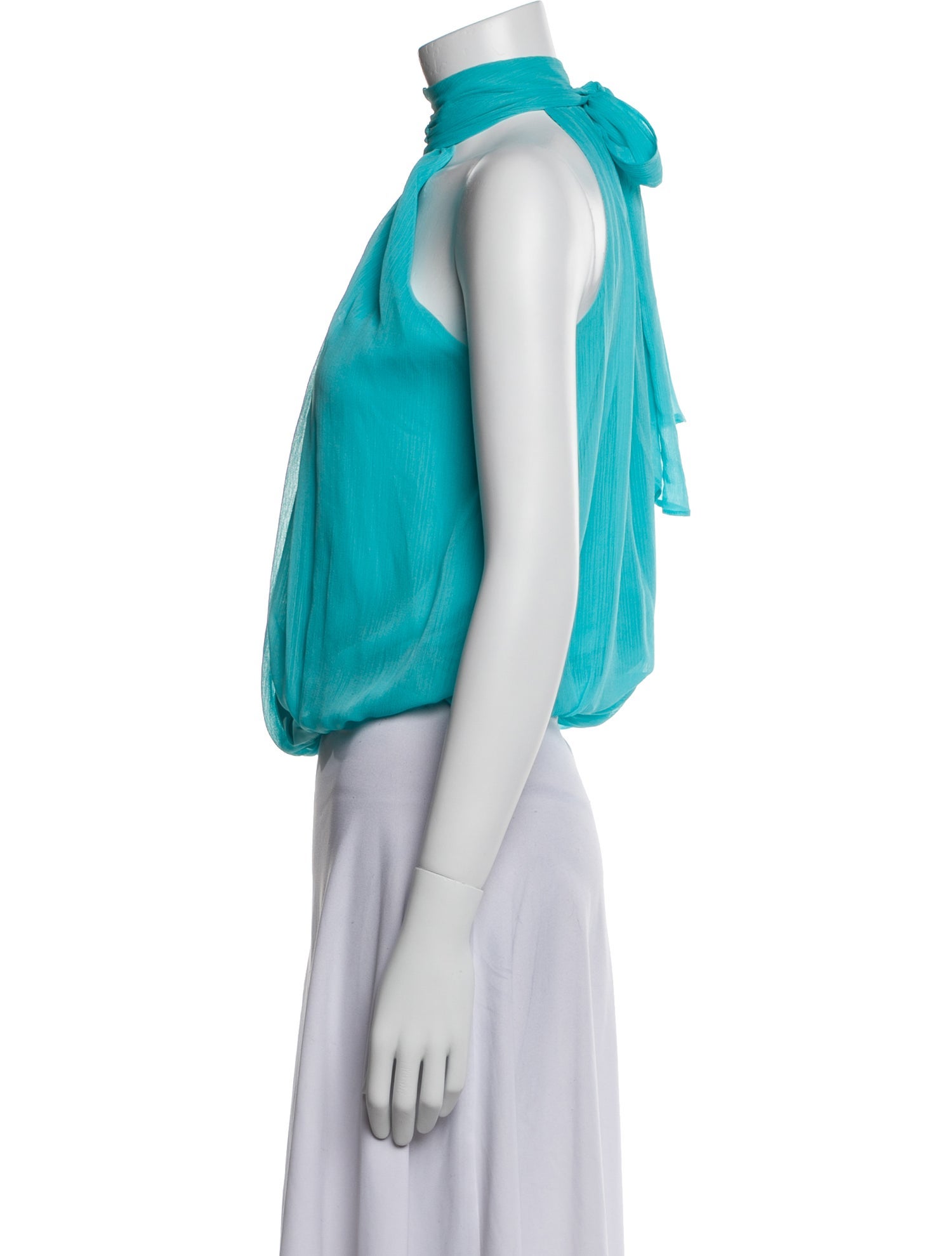 Alice + Olivia Turtleneck Sleeveless Crop Top