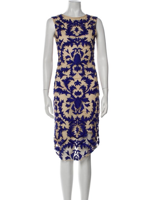 Alice + Olivia Floral Print Midi Length Dress