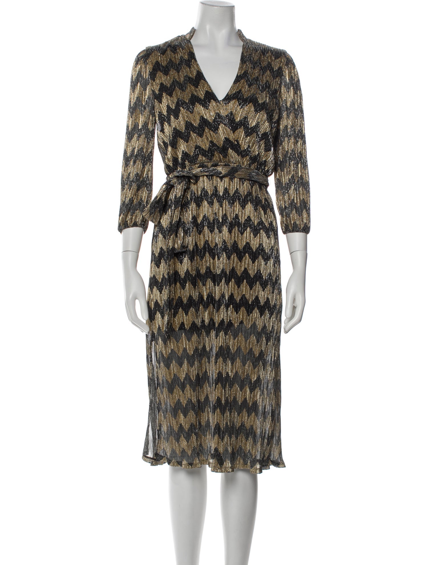 Alice + Olivia Printed Midi Length Dress