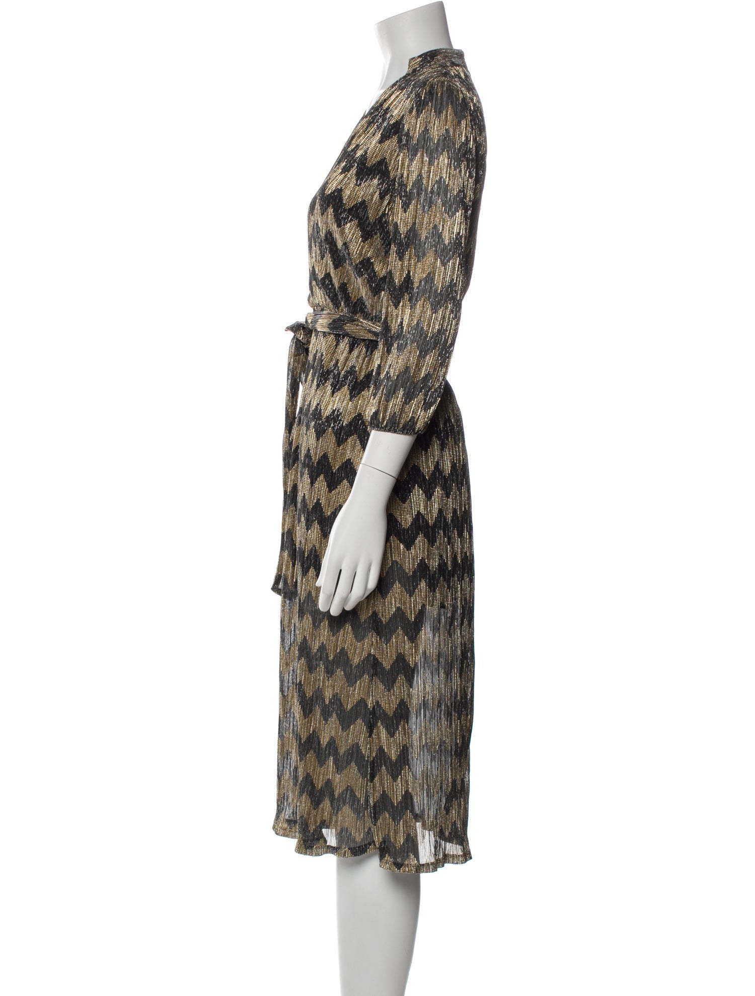 Alice + Olivia Printed Midi Length Dress