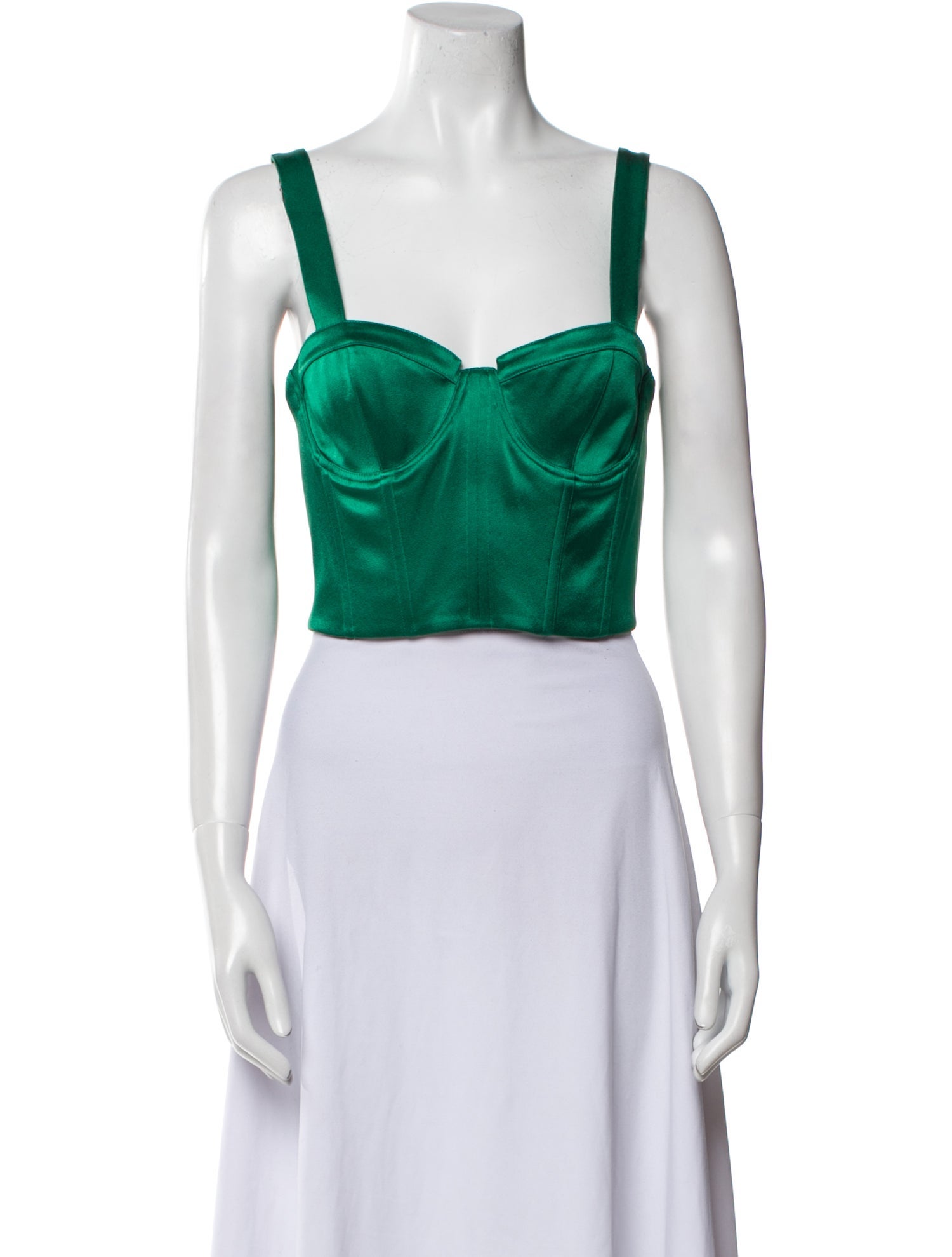 Alice + Olivia Square Neckline Sleeveless Crop Top w/ Tags