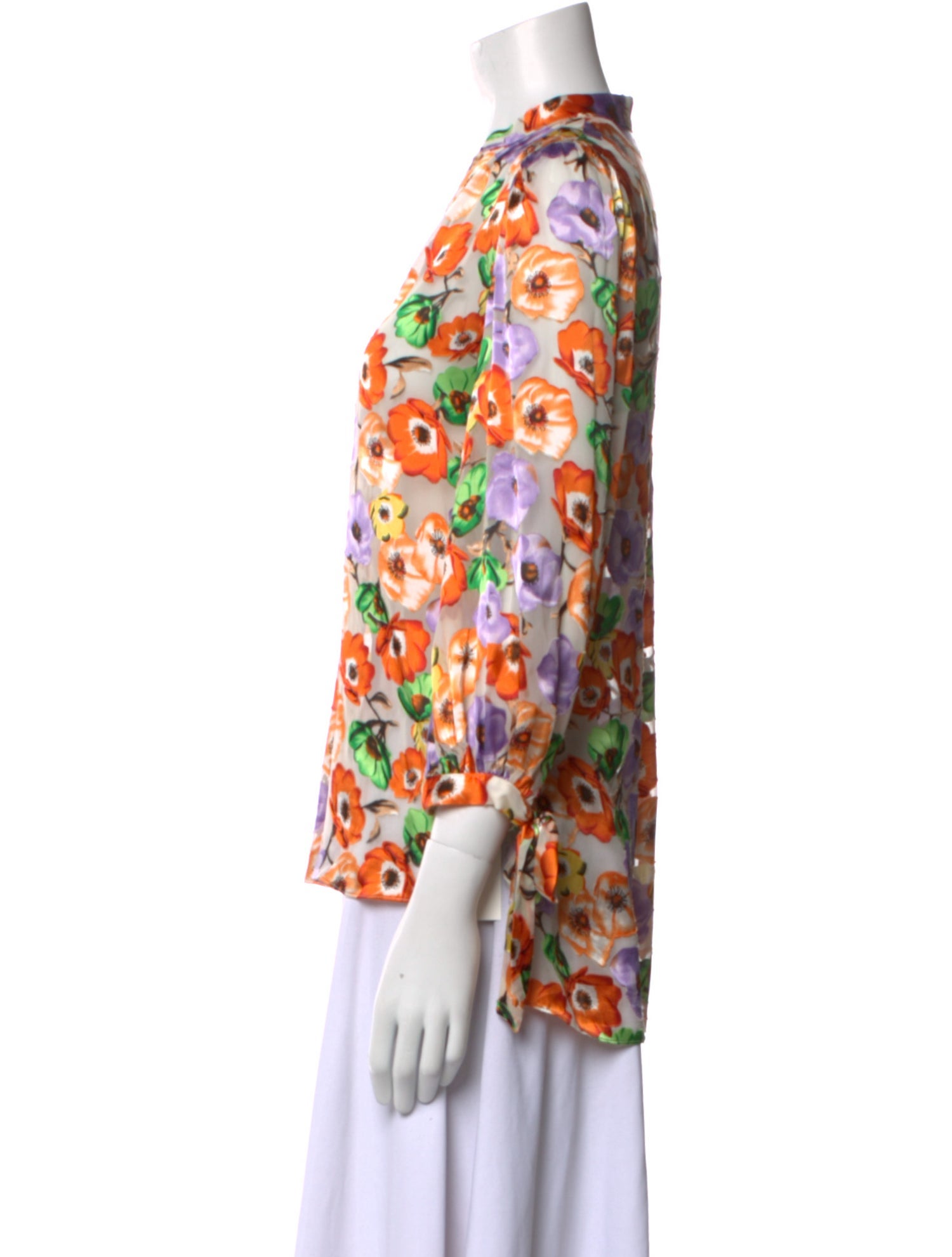 Alice + Olivia Silk Printed Blouse