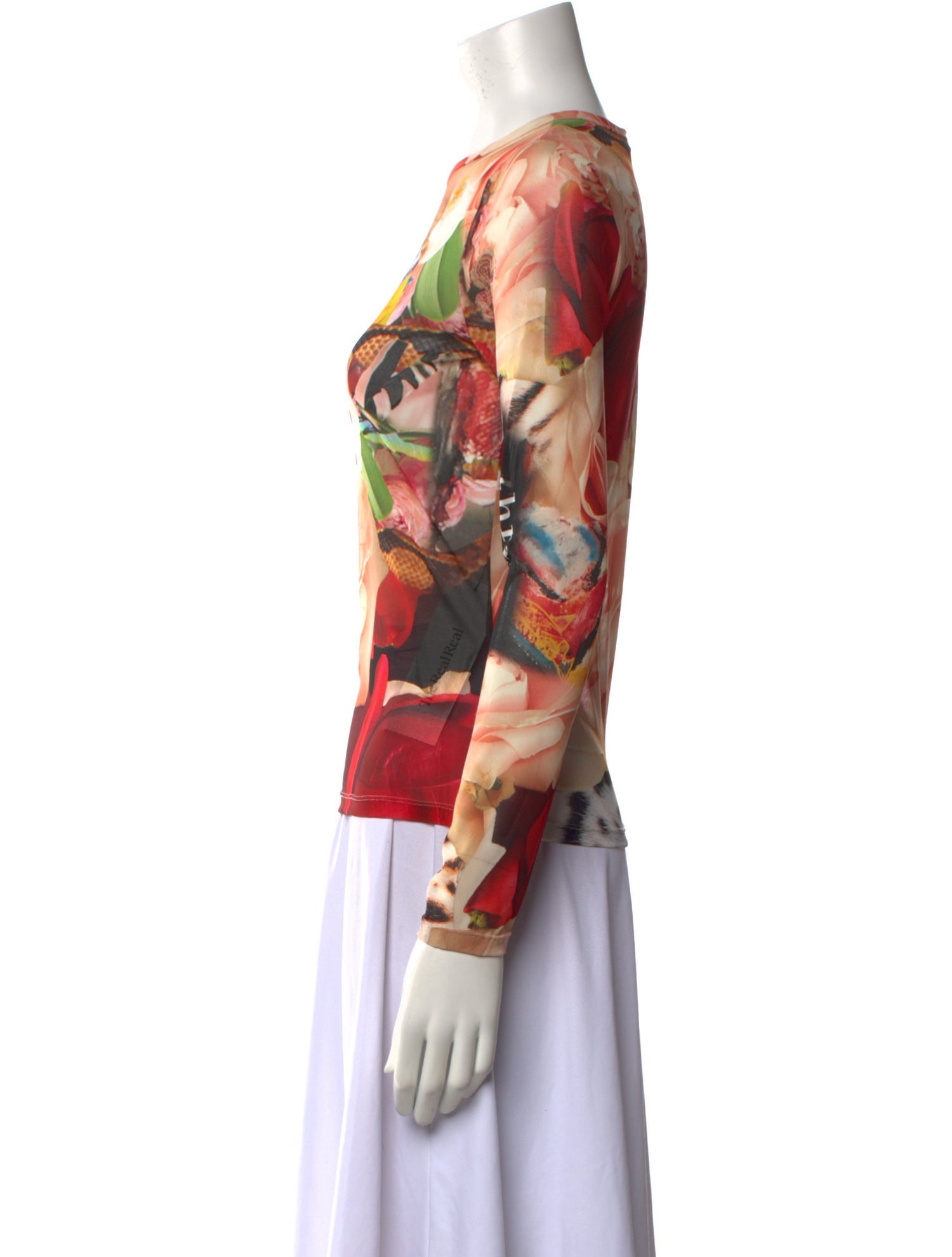 Alice + Olivia Floral Print Crew Neck Blouse w/ Tags