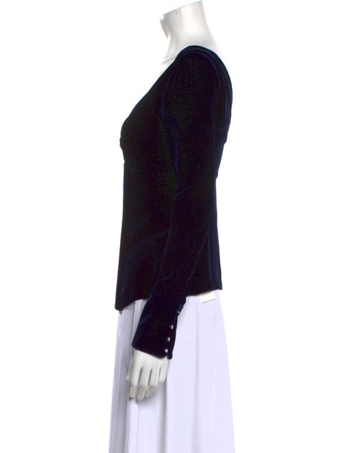 Alice + Olivia V-Neck Long Sleeve Top