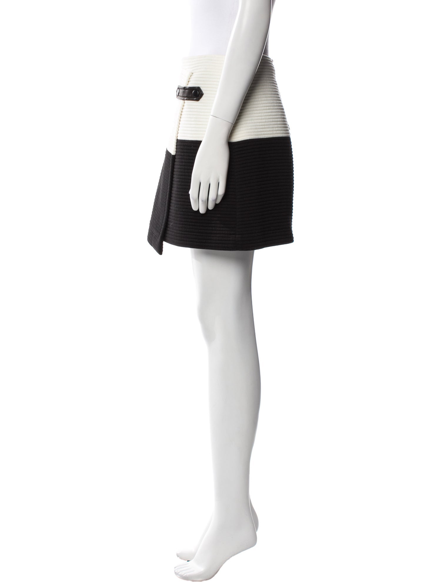 Alice + Olivia Colorblock Pattern Mini Skirt