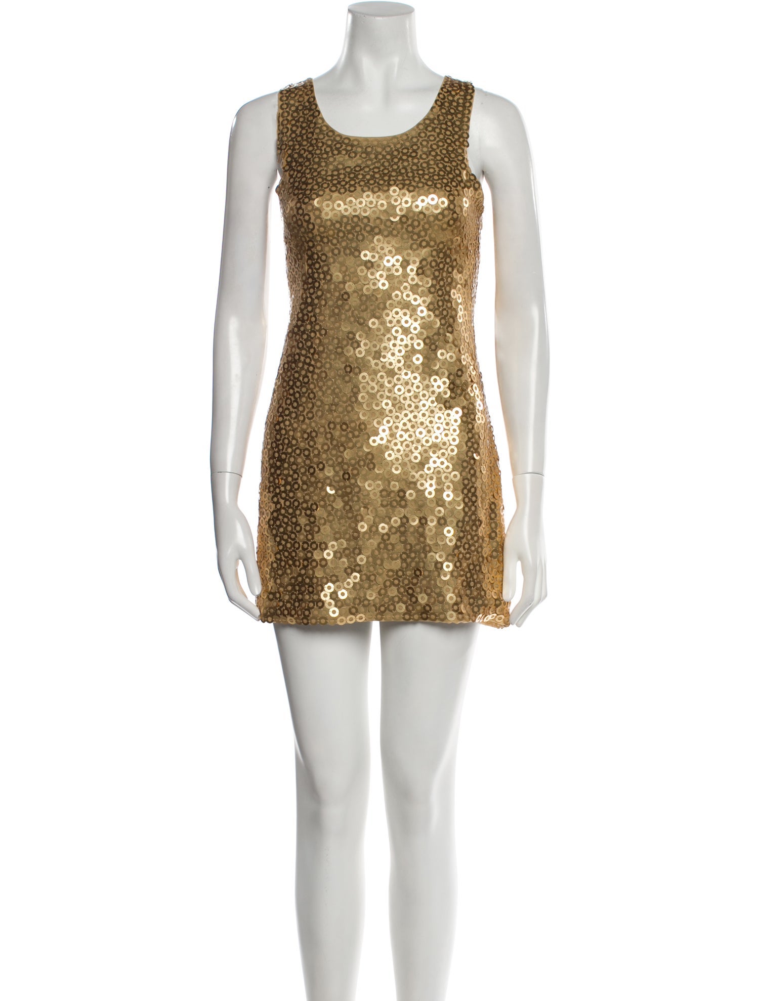 Alice + Olivia Scoop Neck Mini Dress