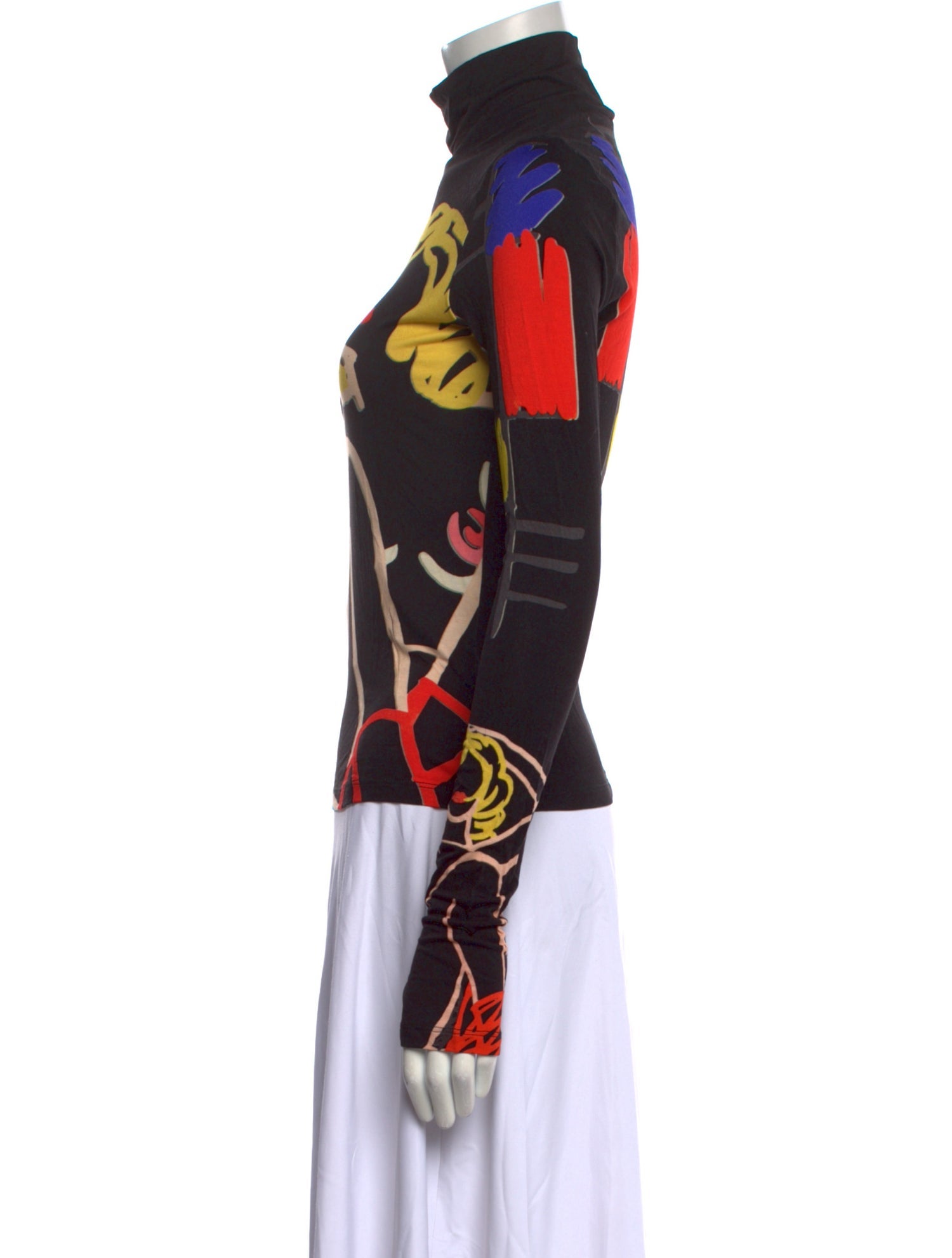 Alice + Olivia Printed Turtleneck Top w/ Tags