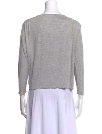 Alice + Olivia Scoop Neck Three-Quarter Sleeve Top