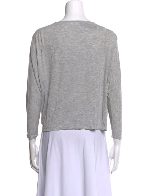 Alice + Olivia Scoop Neck Three-Quarter Sleeve Top