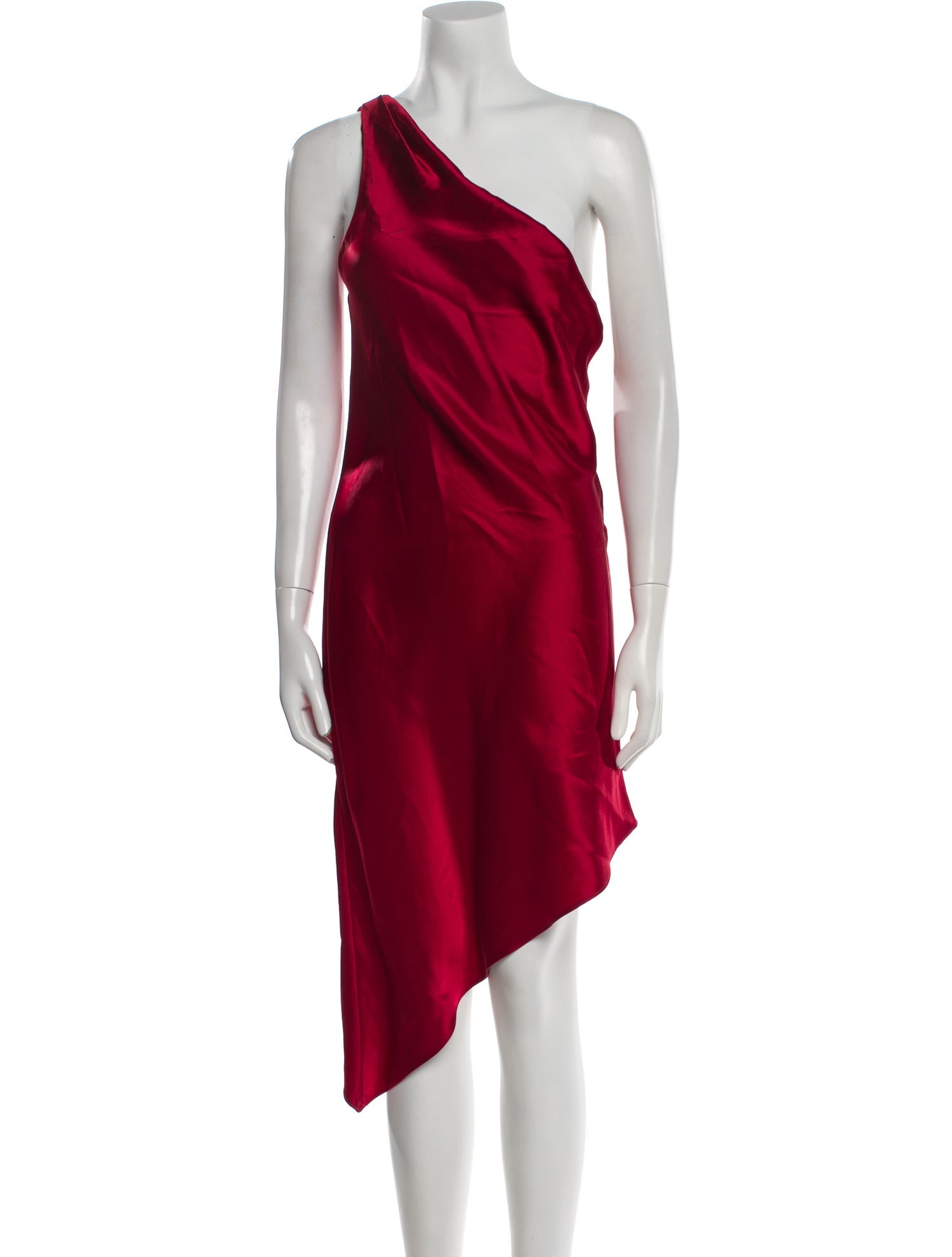 Alice + Olivia One-Shoulder Midi Length Dress