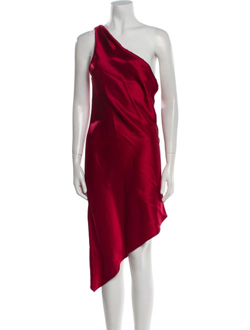 Alice + Olivia One-Shoulder Midi Length Dress