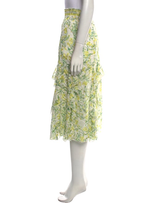 Alice + Olivia Floral Print Midi Length Skirt