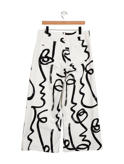 Alice + Olivia High-Rise Wide Leg Jeans