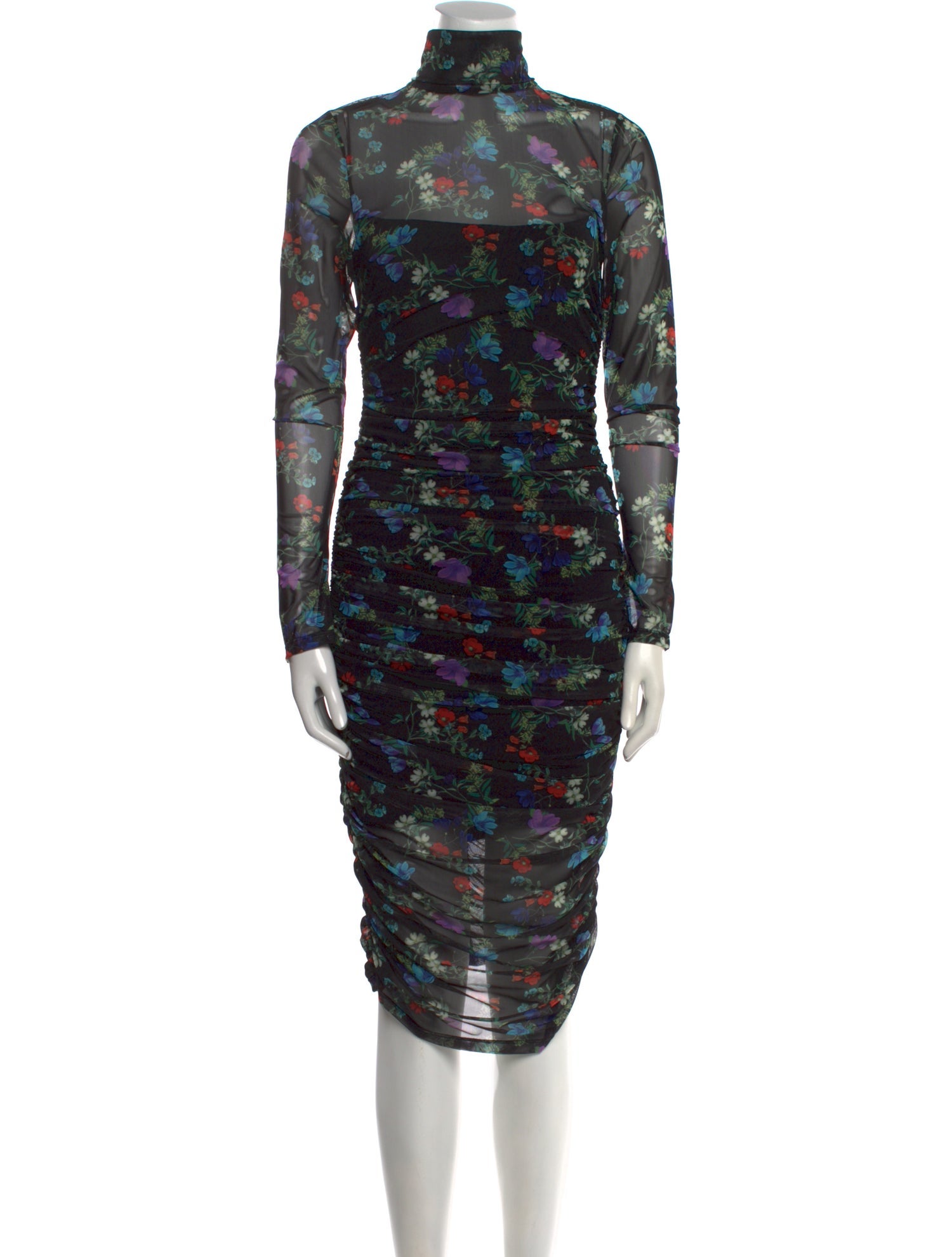 Alice + Olivia Printed Midi Length Dress