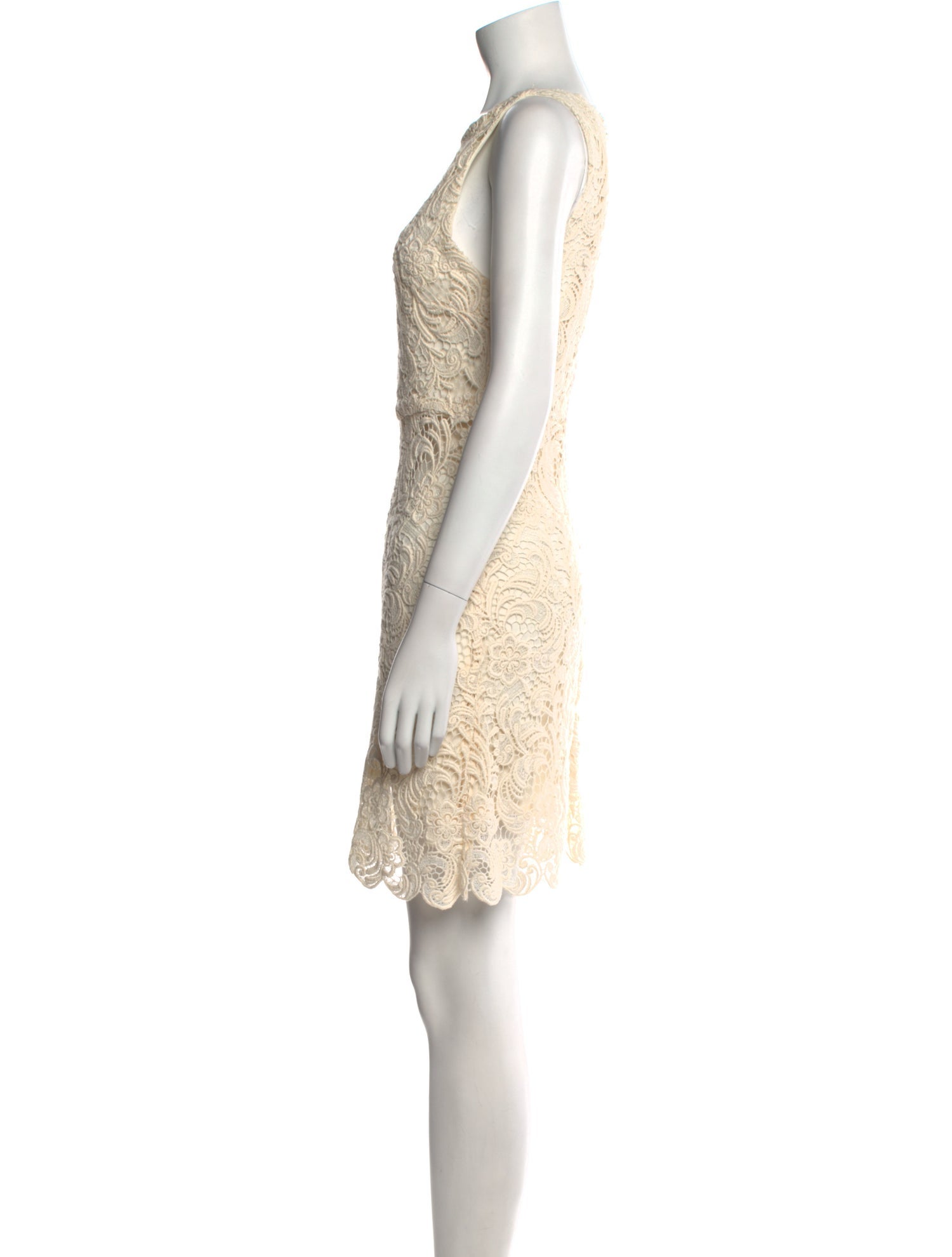 Alice + Olivia Bateau Neckline Mini Dress