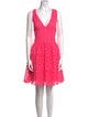 Alice + Olivia Lace Pattern Mini Dress