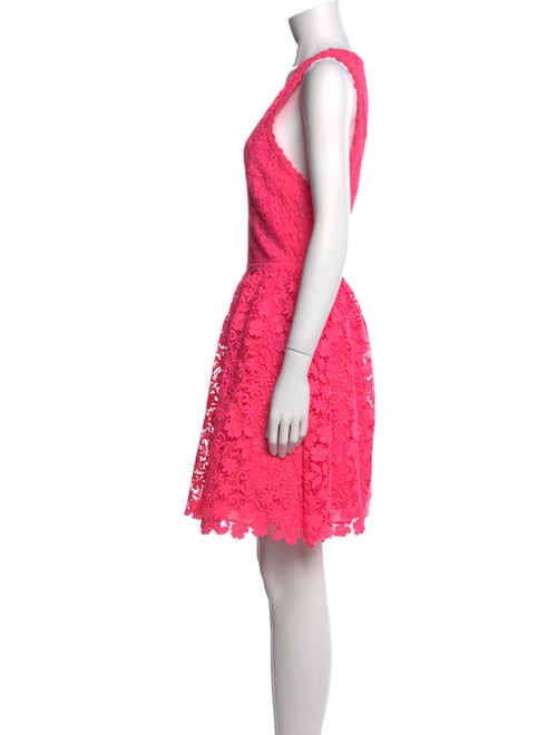 Alice + Olivia Lace Pattern Mini Dress