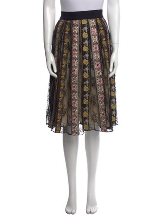 Alice + Olivia Printed Knee-Length Skirt