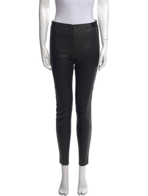 Alice + Olivia Lambskin Skinny Leg Pants