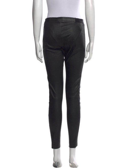 Alice + Olivia Lambskin Skinny Leg Pants