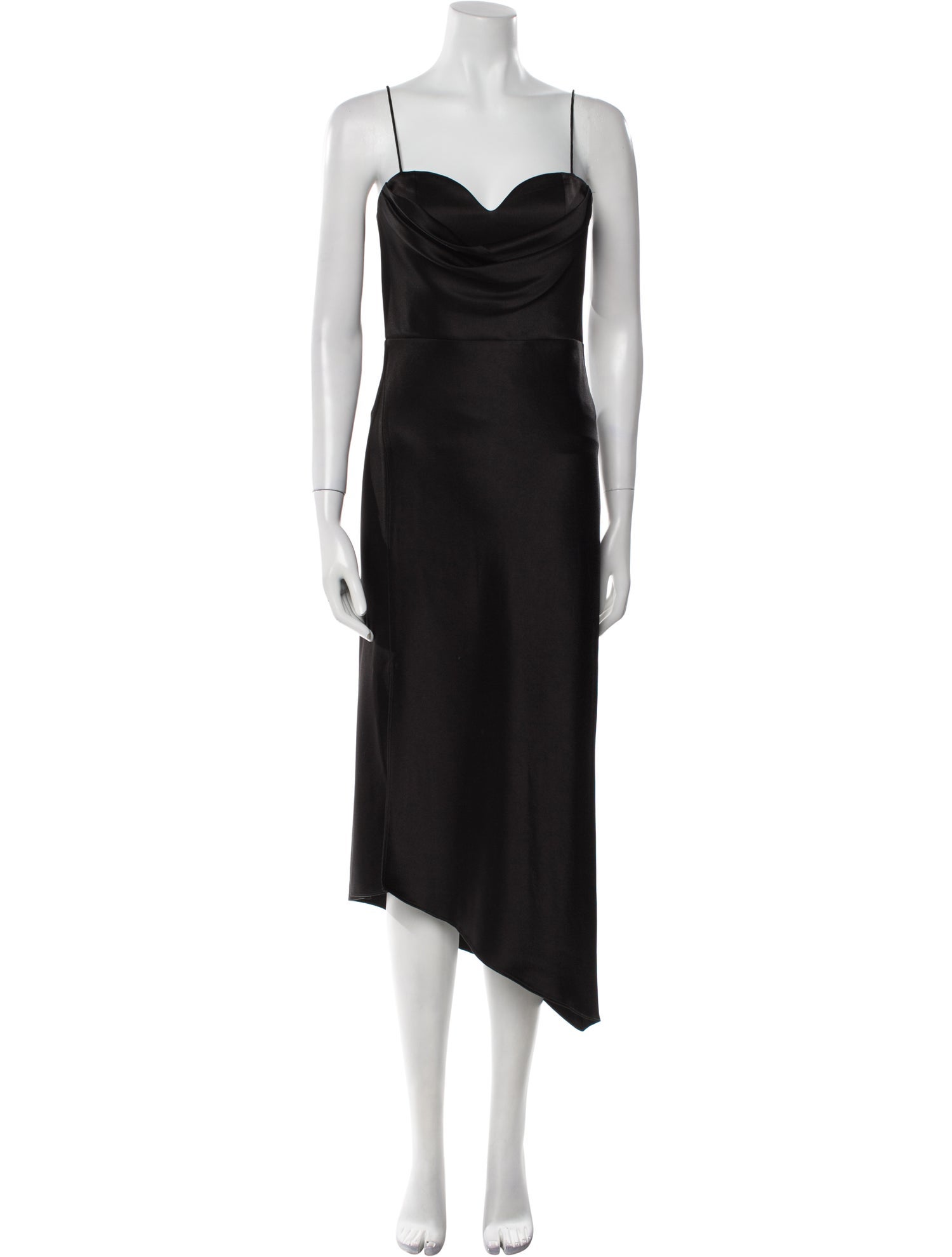 Alice + Olivia Cowl Neck Midi Length Dress