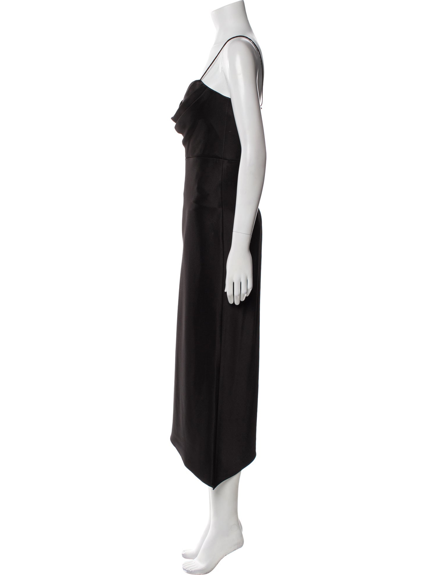 Alice + Olivia Cowl Neck Midi Length Dress