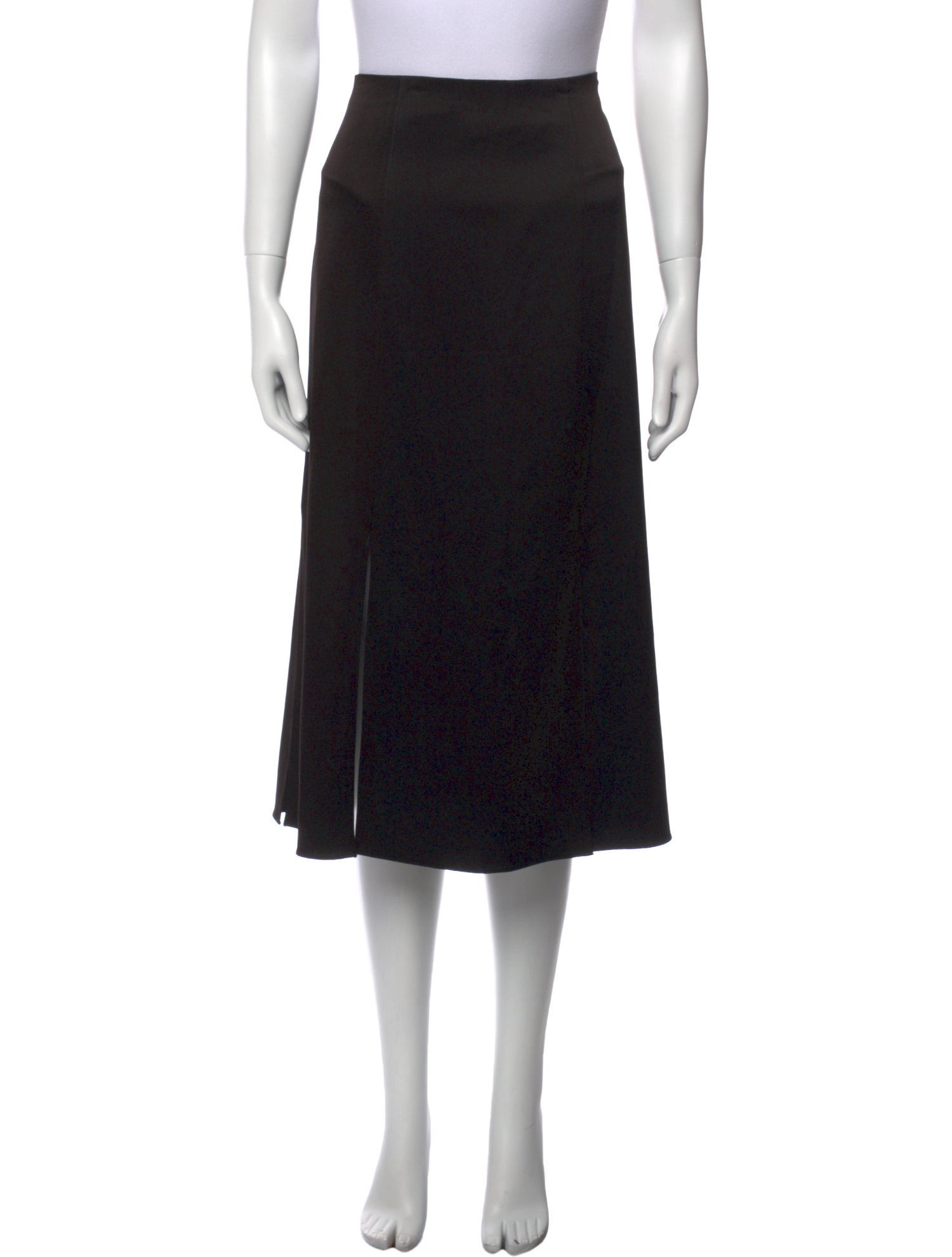 Alice + Olivia Pleated Accents Midi Length Skirt