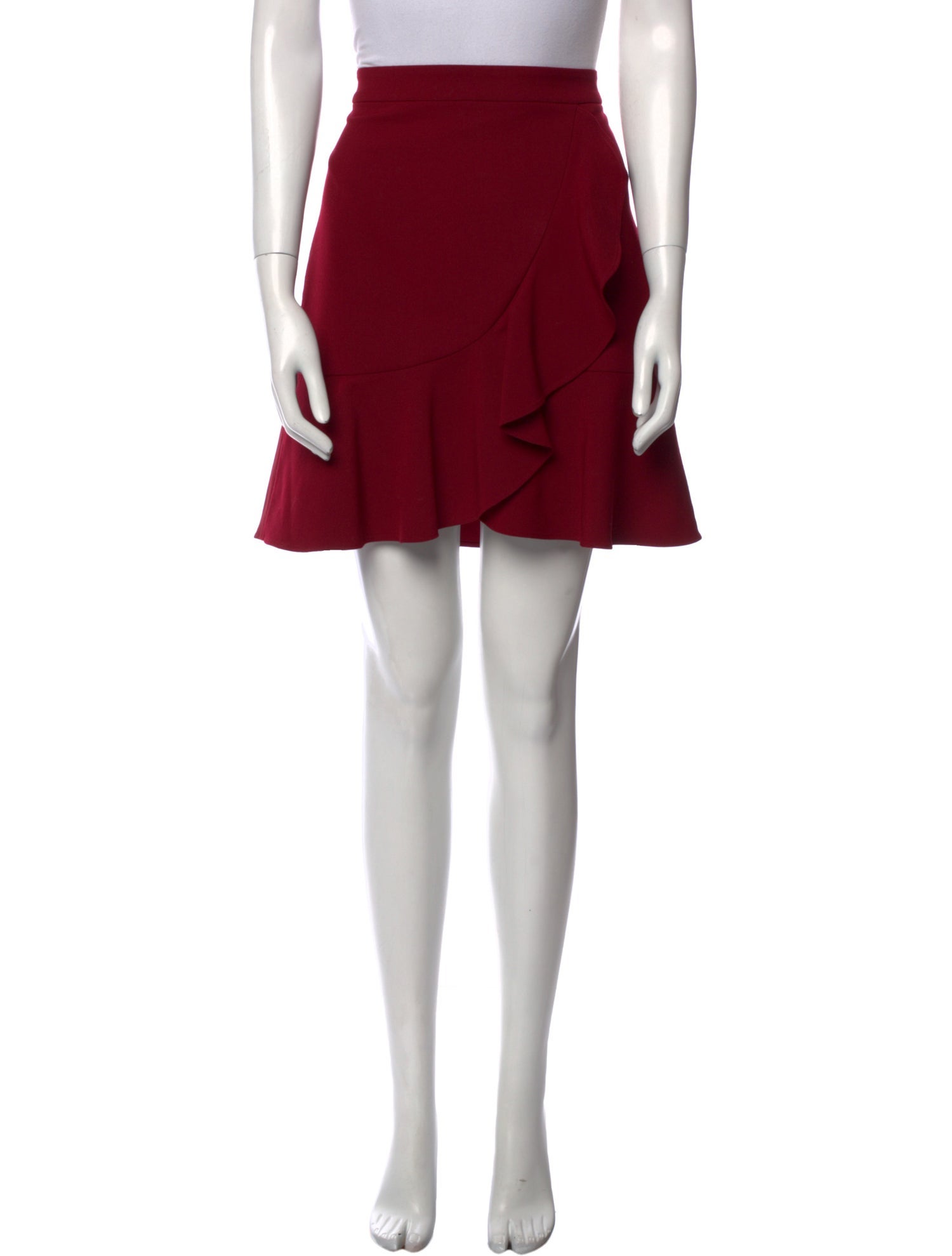 Alice + Olivia Ruffle Embellishment Mini Skirt