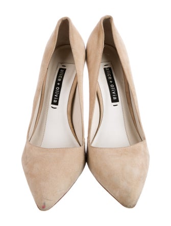Alice + Olivia Suede Pumps