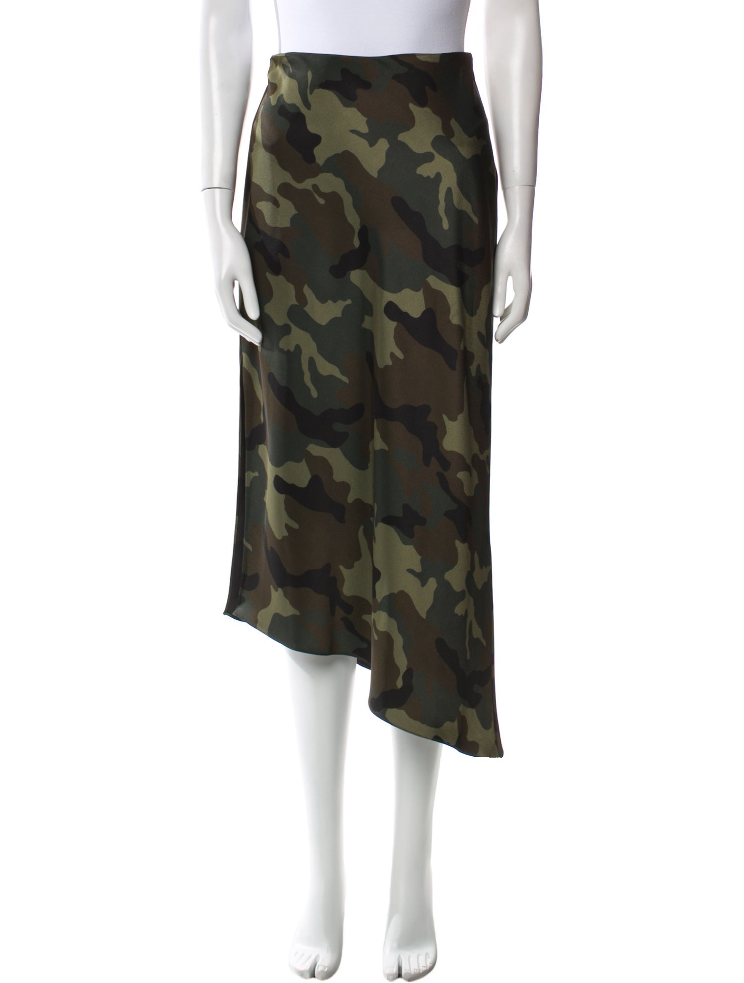 Alice + Olivia Camouflage Print Midi Length Skirt