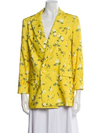 Alice + Olivia Floral Print Blazer