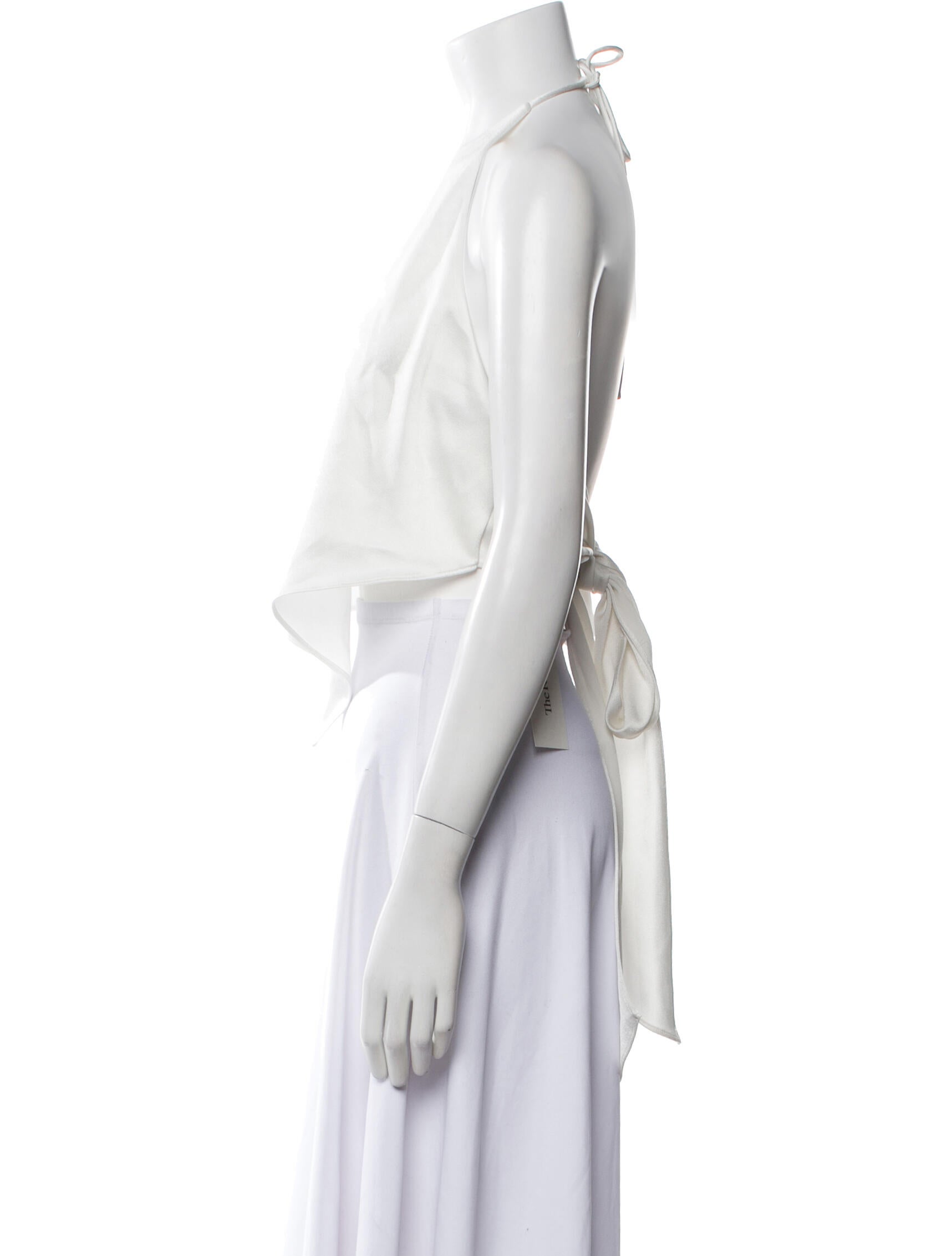 Alice + Olivia Halterneck Sleeveless Crop Top