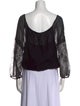 Alice + Olivia Silk Scoop Neck Blouse