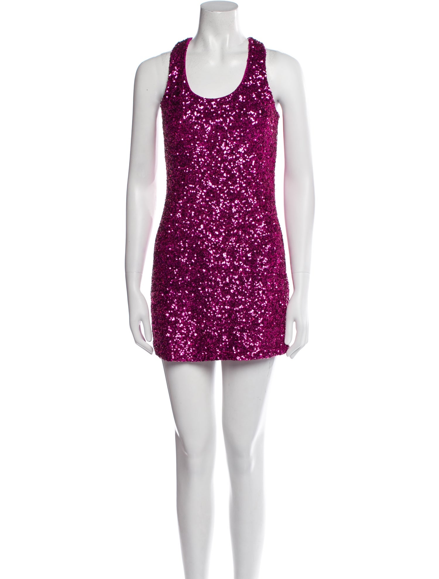 Alice + Olivia Scoop Neck Mini Dress