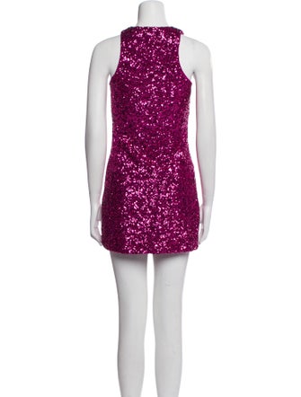 Alice + Olivia Scoop Neck Mini Dress