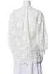 Alice + Olivia Lace Pattern V-Neck Blouse