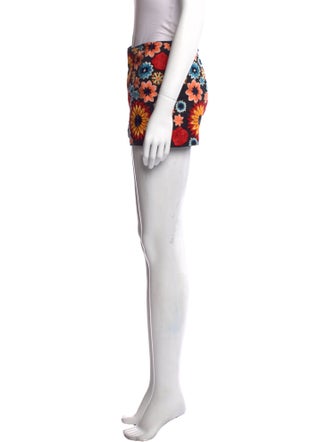 Alice + Olivia Floral Print Mini Shorts