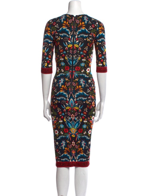 Alice + Olivia Printed Midi Length Dress