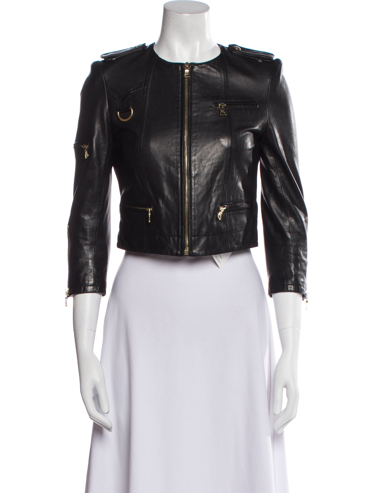 Alice + Olivia Leather Biker Jacket