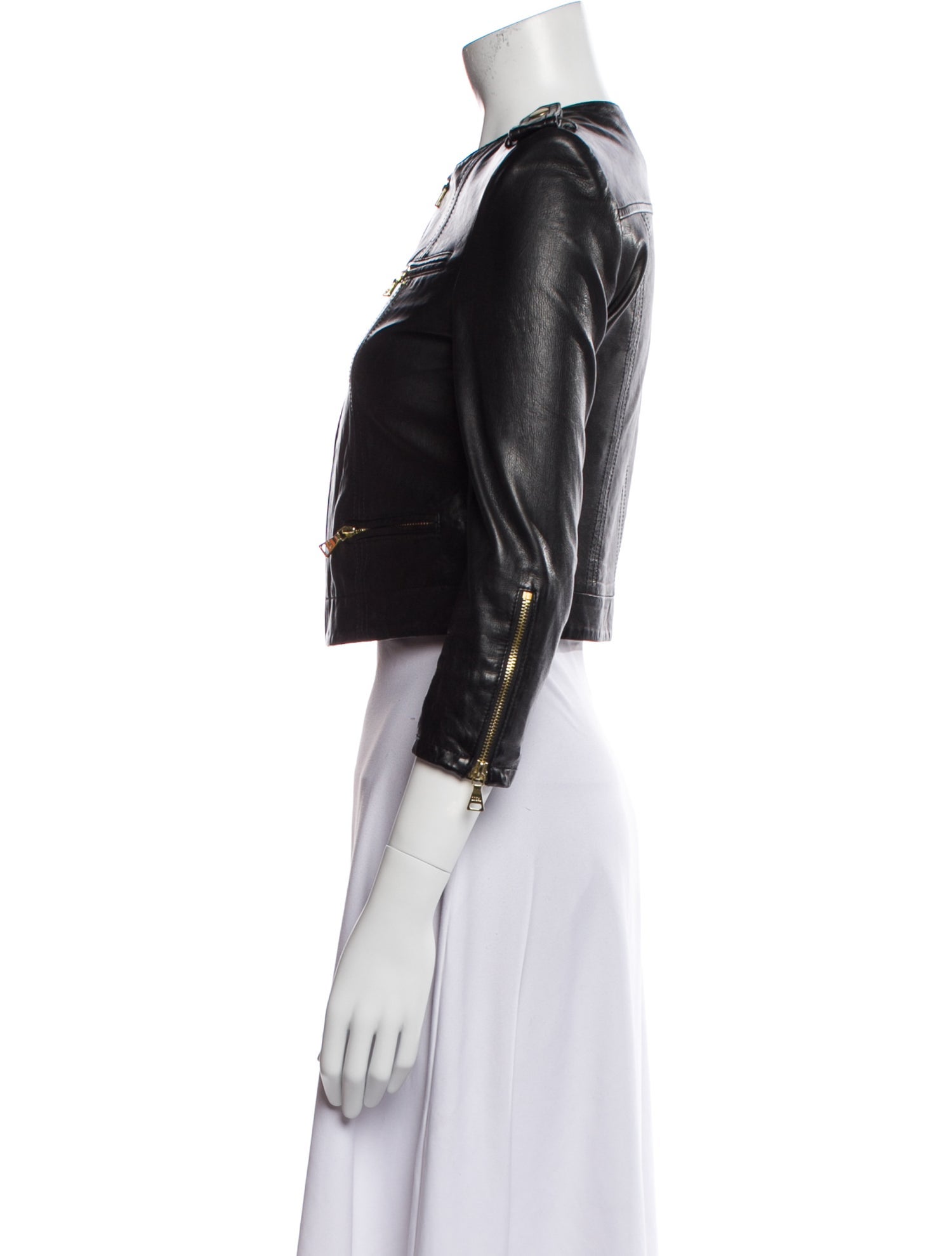 Alice + Olivia Leather Biker Jacket