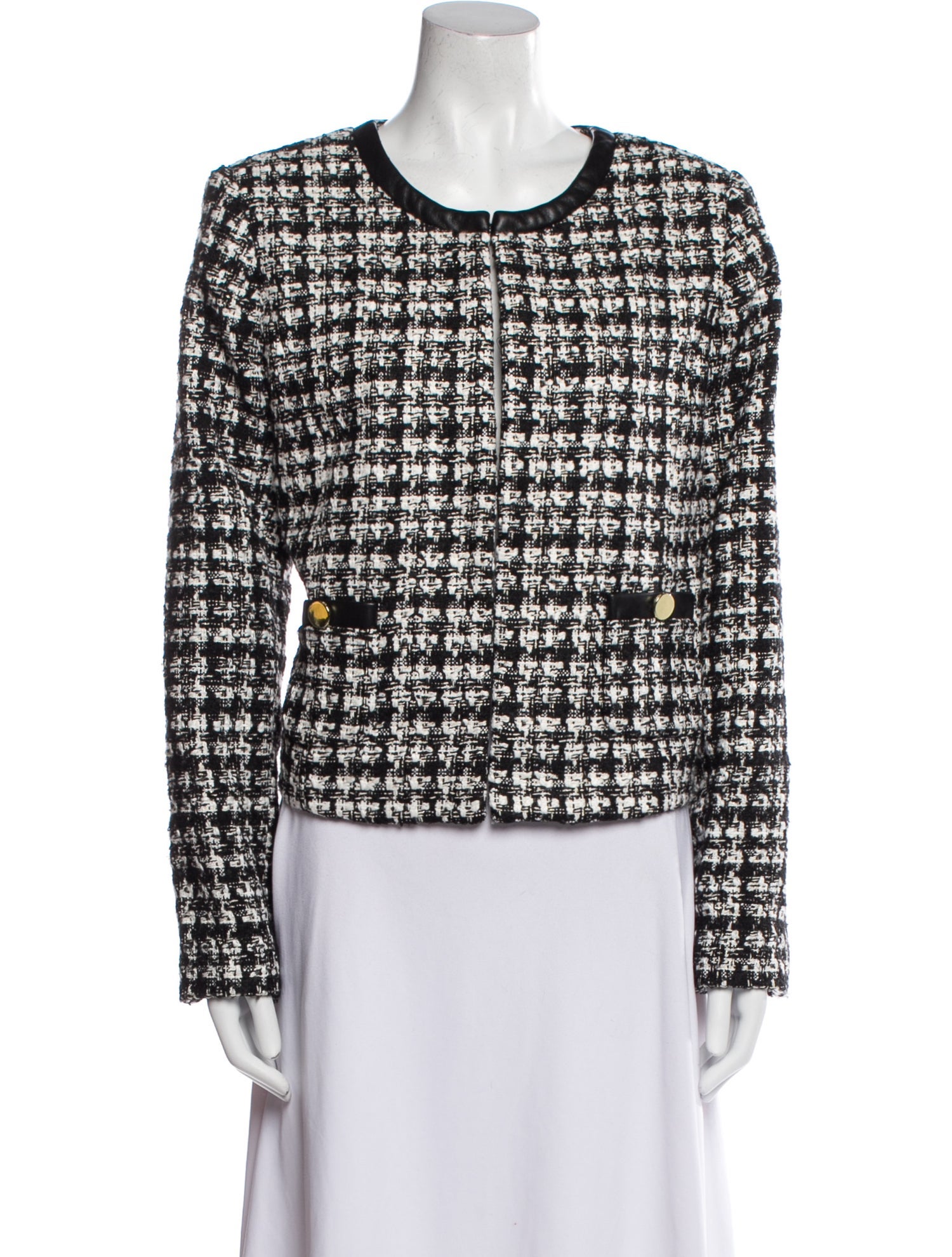 Alice + Olivia Tweed Pattern Evening Jacket