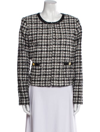Alice + Olivia Tweed Pattern Evening Jacket